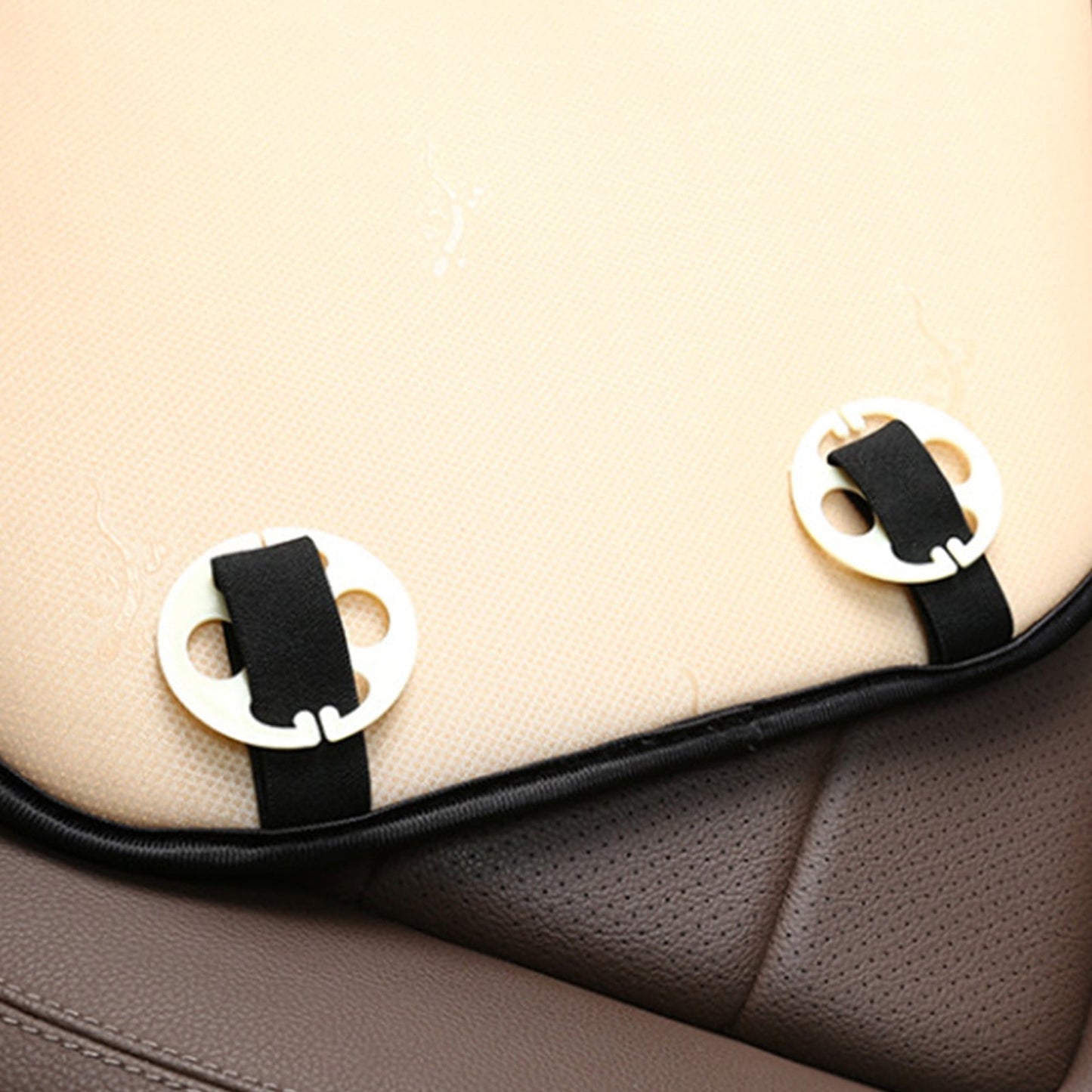 Car Seat Cushion, Driver Seat Cushion with Comfort Memory Foam & Non-Slip Rubber Bottom, Car Seat Pad Works with 95% of Vehicles and Office Chair or Home 48x48cm/18.89x18.89 inches Coffee