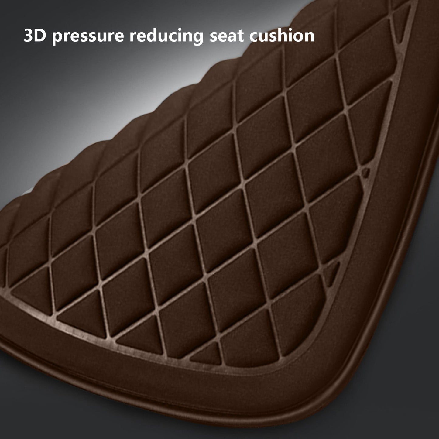 Car Seat Cushion, Driver Seat Cushion with Comfort Memory Foam & Non-Slip Rubber Bottom, Car Seat Pad Works with 95% of Vehicles and Office Chair or Home 44x48cm/17.32x18.9 inches Gray