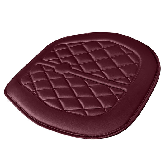 Car Seat Cushion, Driver Seat Cushion with Comfort Memory Foam & Non-Slip Rubber Bottom, Car Seat Pad Works with 95% of Vehicles and Office Chair or Home 48x48cm/18.89x18.89 inches Red