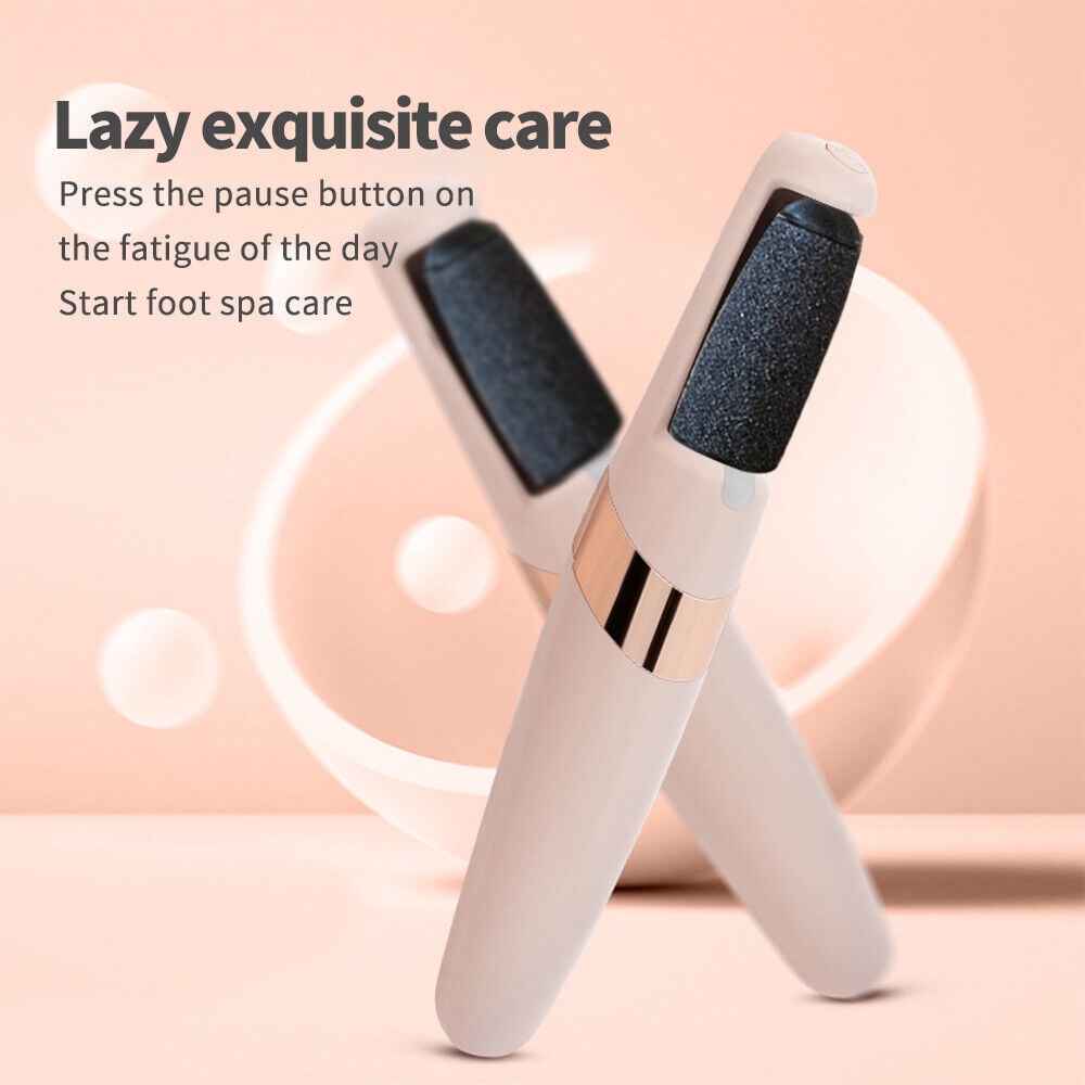Electric Foot Callus Remover, Rechargeable Electronic Foot File, Waterproof Foot Scrubber File Pedicure Kit, Professional Pedicure Tools Feet Care for Dead Skin Women Men Pink
