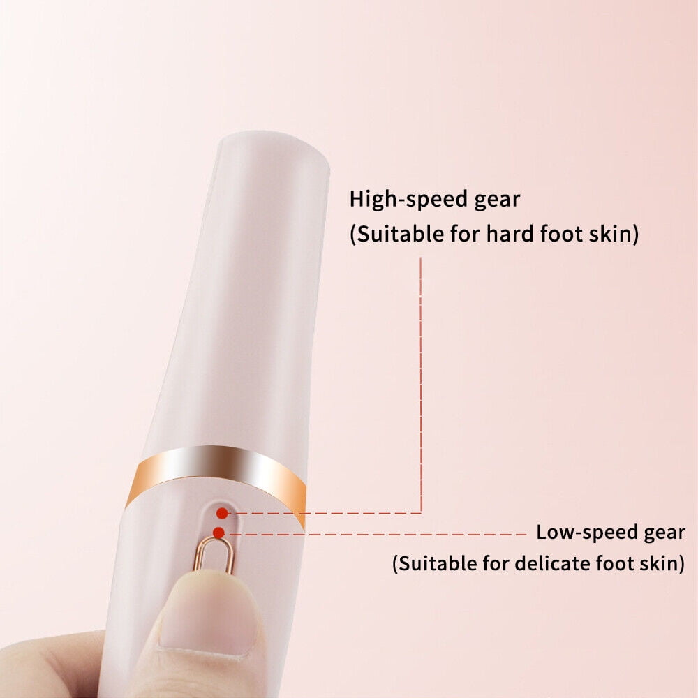 Electric Foot Callus Remover, Rechargeable Electronic Foot File, Waterproof Foot Scrubber File Pedicure Kit, Professional Pedicure Tools Feet Care for Dead Skin Women Men Pink