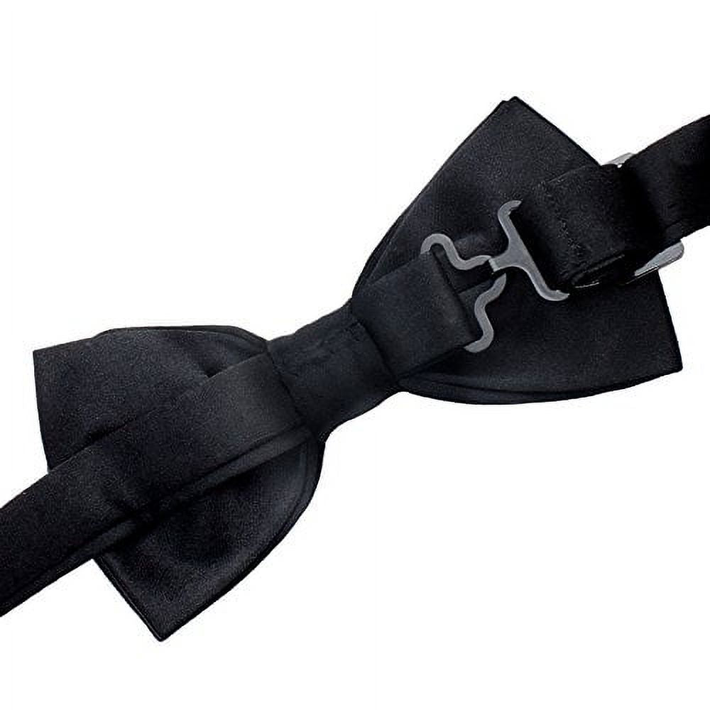 Brybelly Formal Black Casino & Poker Dealer Pre-tied Adjustable Bow Tie