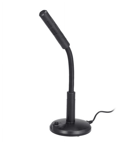 Anself USB Desktop Microphone Plug &Play PC Computer Mic for Computer Gaming Recording Chatting Singing Meeting
