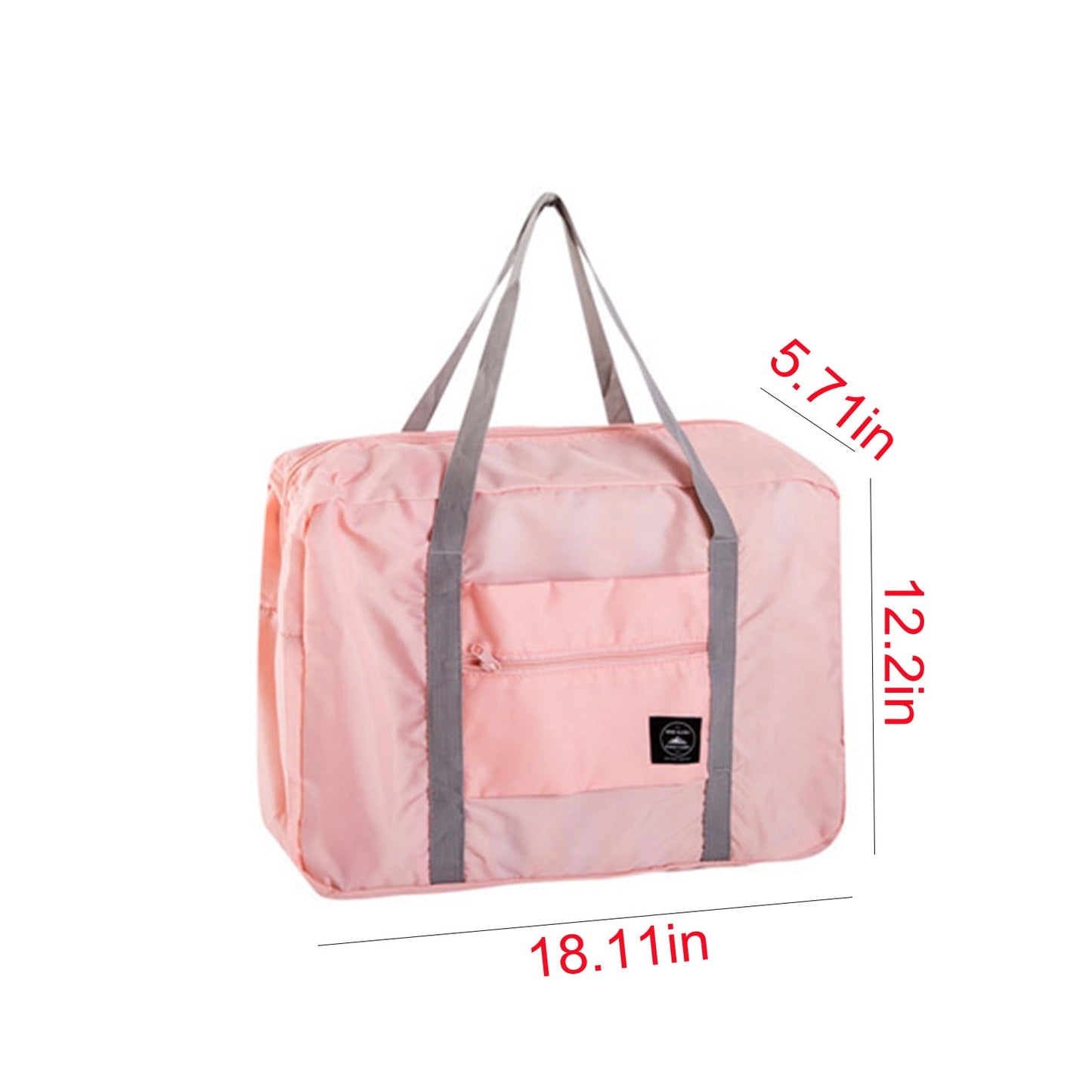 Foldable Travel Duffel Bag Tote Carry On Luggage Sport Duffle Week-ender Overnight For Women And Girls A-Pink