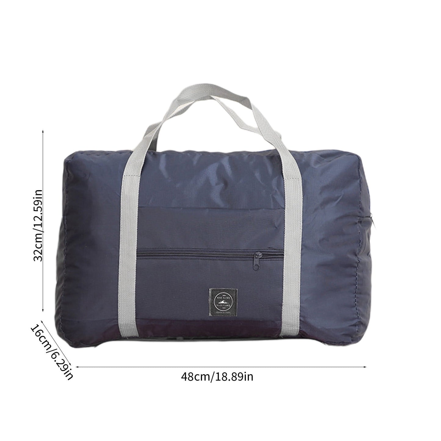 Foldable Travel Duffel Bag Tote Carry On Luggage Sport Duffle Week-ender Overnight For Women And Girls C-Navy