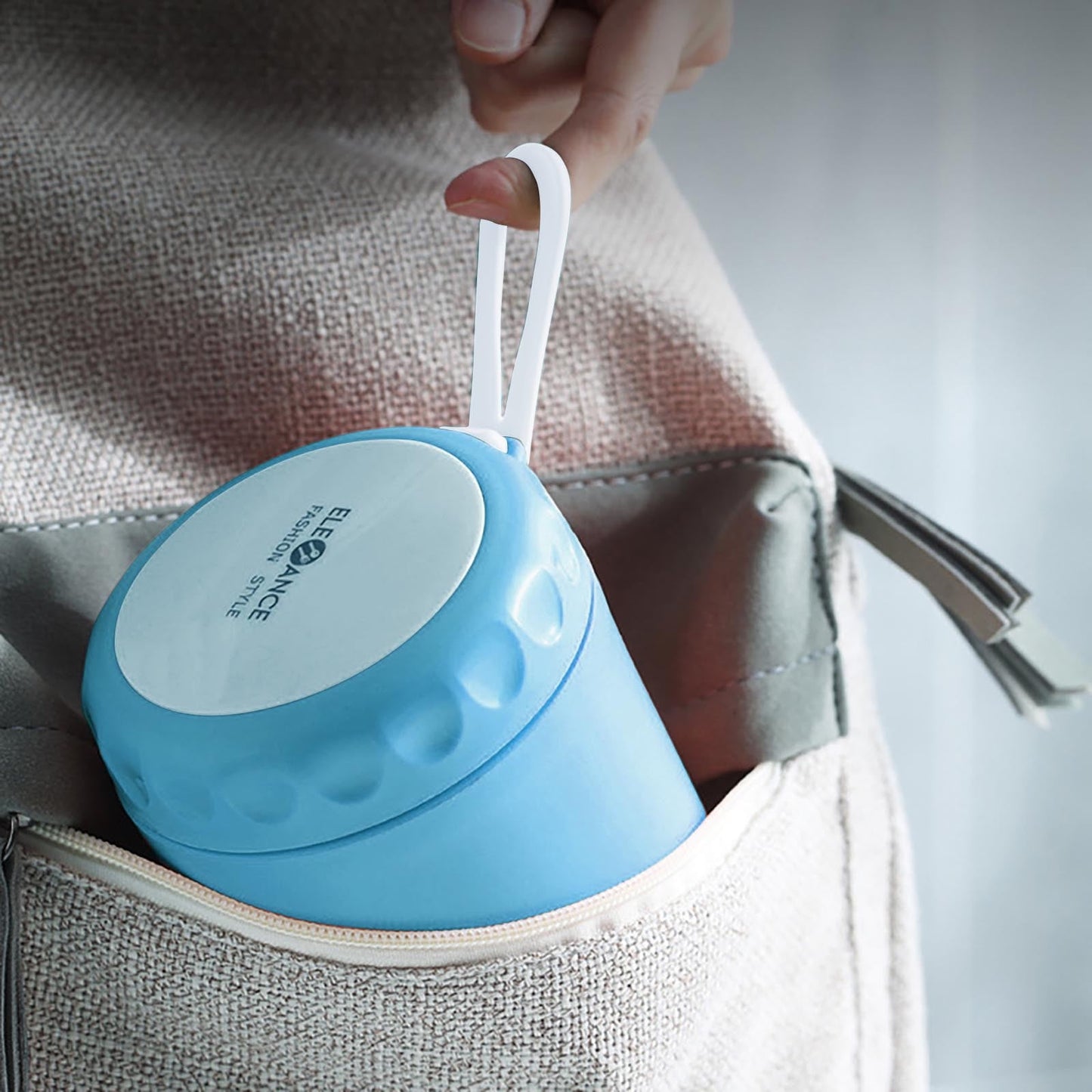 Aufmer Food Warm Thermal Leakproof Vacuum Stainless Reusable Lunch Box Light Blue◈18 OZ