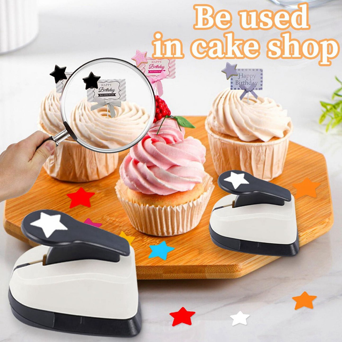 3Pcs Star Hole Punch, Star Punch, Star Paper Punch, Star Hole Puncher, Star Puncher for Crafts, Paper Punch for Crafting