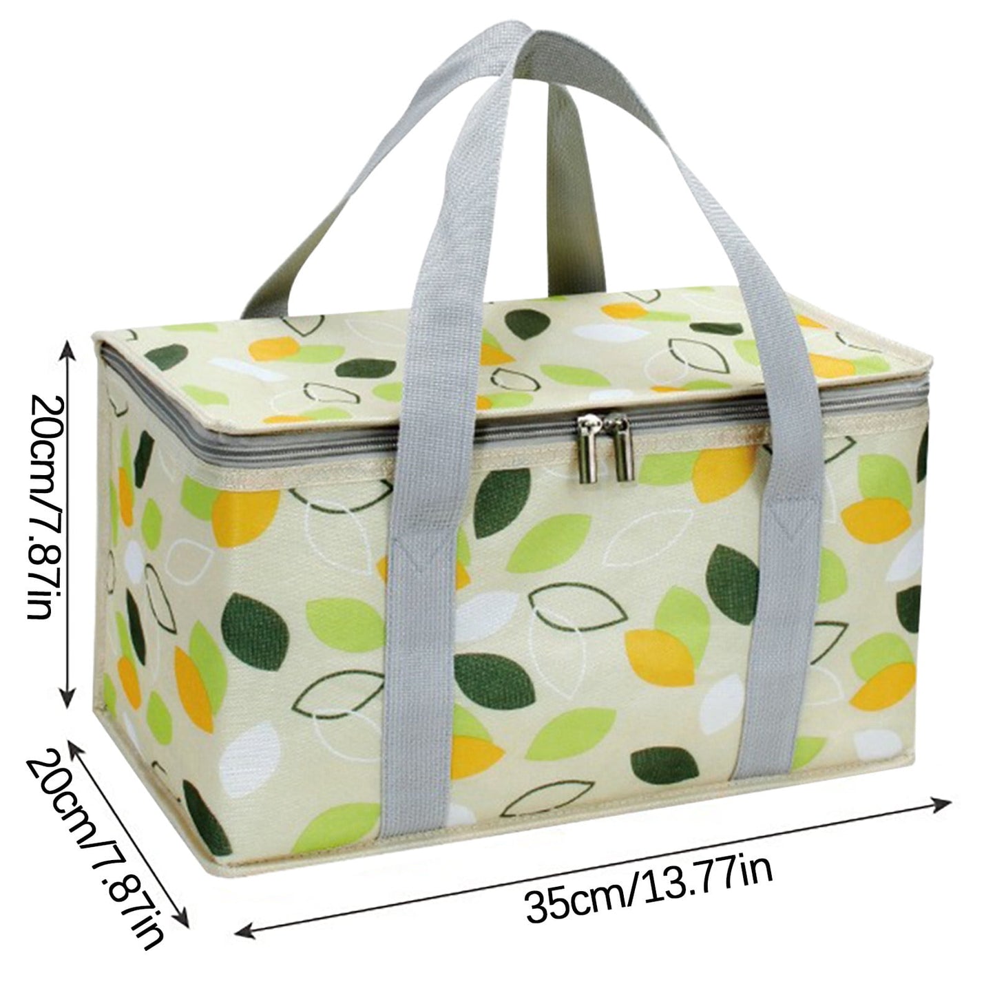 Potrochi Green Insulated Collapsible Cooler Bag for Groceries and Picnics Green