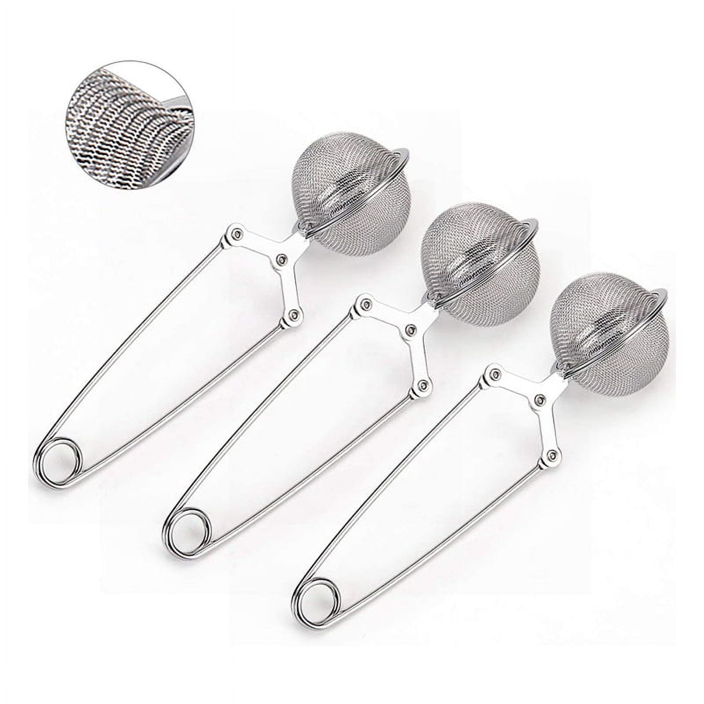 WOVELOT Premium Stainless Steel Tea Strainers (3 Count)