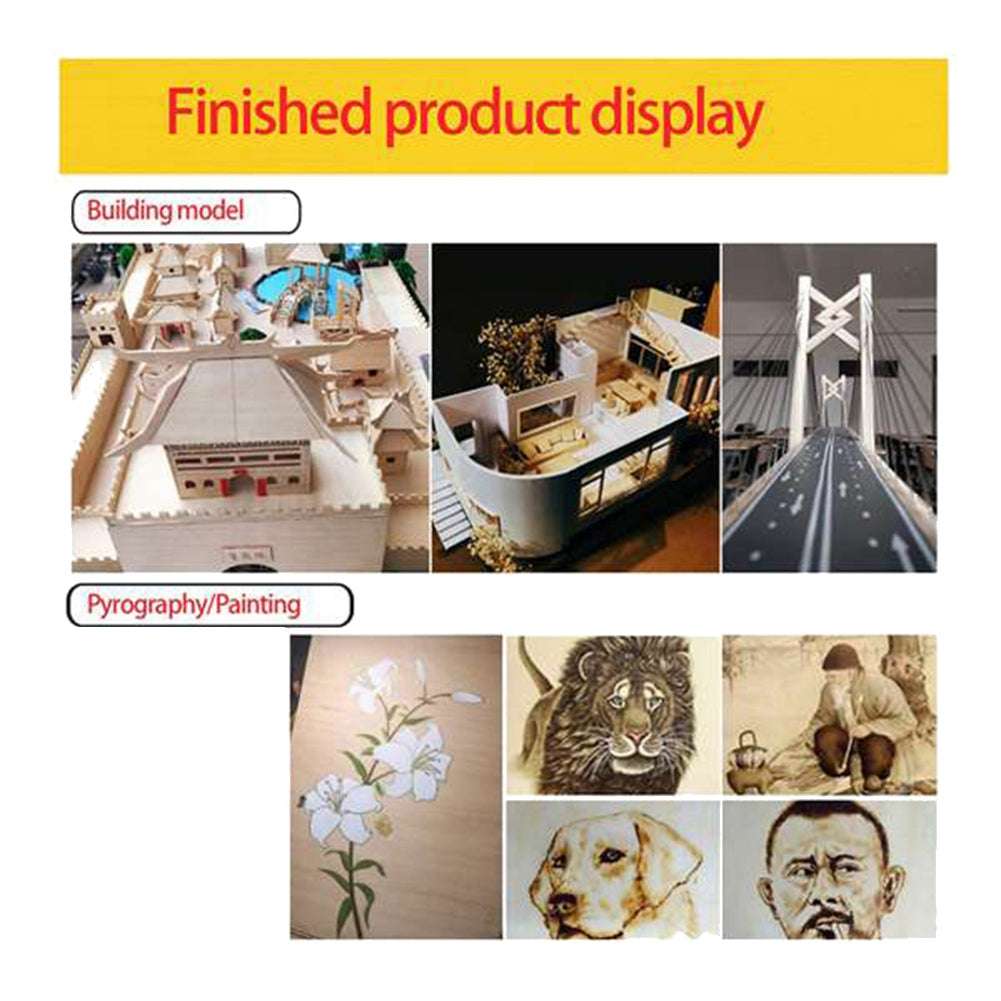 10 Pack Unfinished Wood Sheets,Balsa Thin Board for House Aircraft Ship Boat Arts and Crafts,DIY Ornaments
