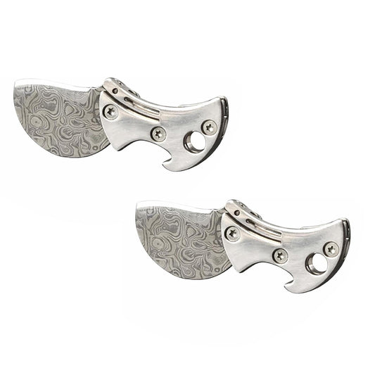 SHAOTELLME Stainless Steel Can Opener Manual Multifunctional Labor Saving Can Opener Kitchen Creative Can Opener Tool Easily Open Cans Of Various Sizes, 3PC Metallic x 2