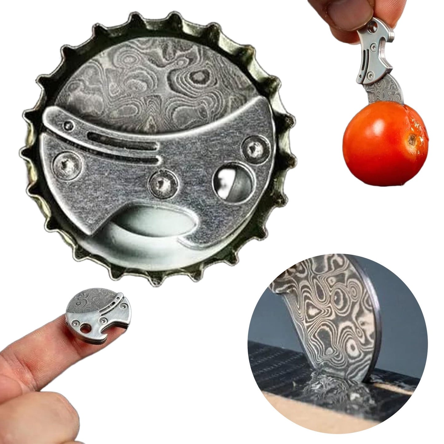 SHAOTELLME Stainless Steel Can Opener Manual Multifunctional Labor Saving Can Opener Kitchen Creative Can Opener Tool Easily Open Cans Of Various Sizes, 3PC Metallic x 2