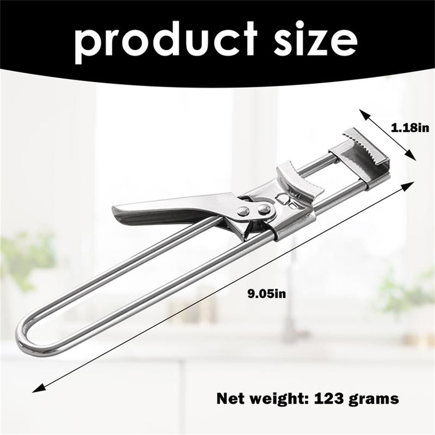 SHAOTELLME Stainless Steel Can Opener Manual Multifunctional Labor Saving Can Opener Kitchen Creative Can Opener Tool Easily Open Cans Of Various Sizes, 3PC Silver