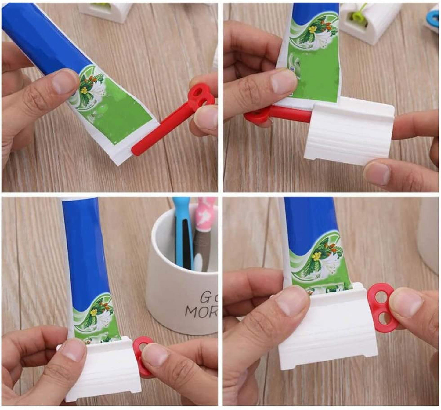 3 Pack Multi Purpose Tube Squeezer Dispenser Bathroom Toothpaste Holder,Hair Color Dye/Cosmetic/Oil Paint Squeezer