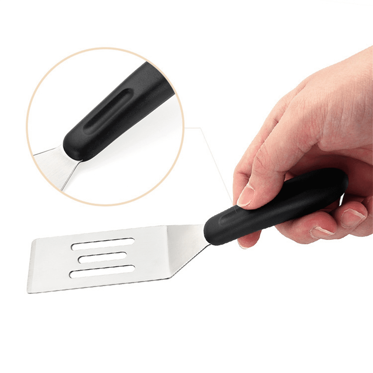 Small Spatula 2 PCS, Mini Serving Spatula for Kitchen Use, Metal Spatula for Serving and Turning, Perfect for Pancakes