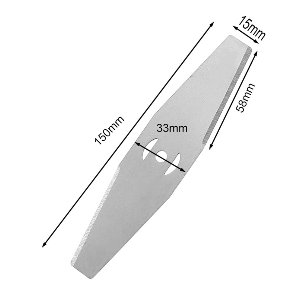 FunnyBeans 5 PCS Weed Wacker Eater Metal Blades, Universal Grass String Trimmer attachments Silver