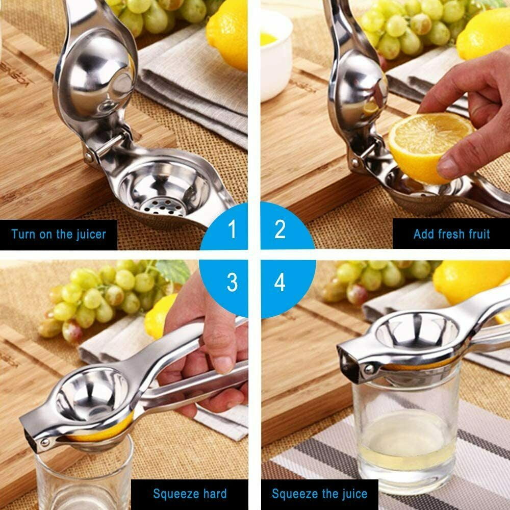 Lemon Squeezer Juicer Stainless Steel Orange Fruit Hand Press Manual Squeezer Juicer
