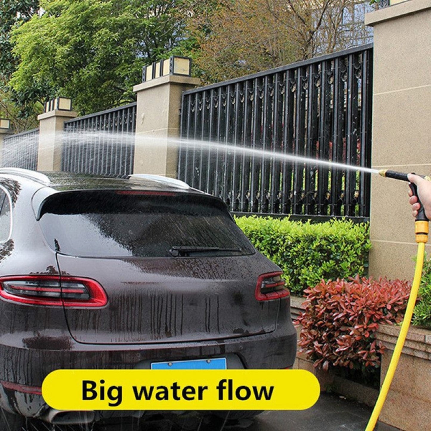 High Pressure Spray Water Gun Washing Garden Watering Hose Nozzle Sprinkler Car Cleaning Wash Tool Kits Auto Washer Black