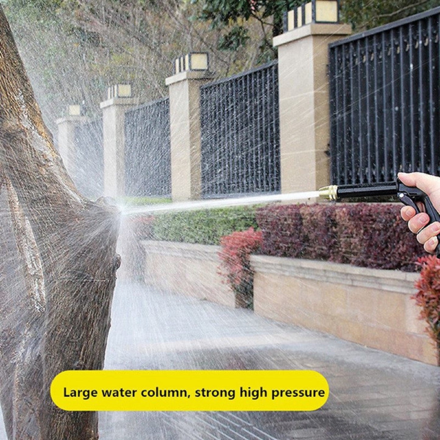 High Pressure Spray Water Gun Washing Garden Watering Hose Nozzle Sprinkler Car Cleaning Wash Tool Kits Auto Washer Black