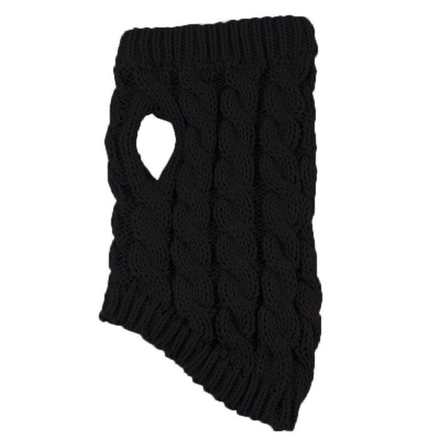 Clearance Under $5 Boovnll Dog Sweater, Winter Turtleneck Knitted Keep Warm Sleeveless Pet Clothes, Dog Clothes for Small Dog Fall Winter Dog Sweaters, (Black, S) M Black