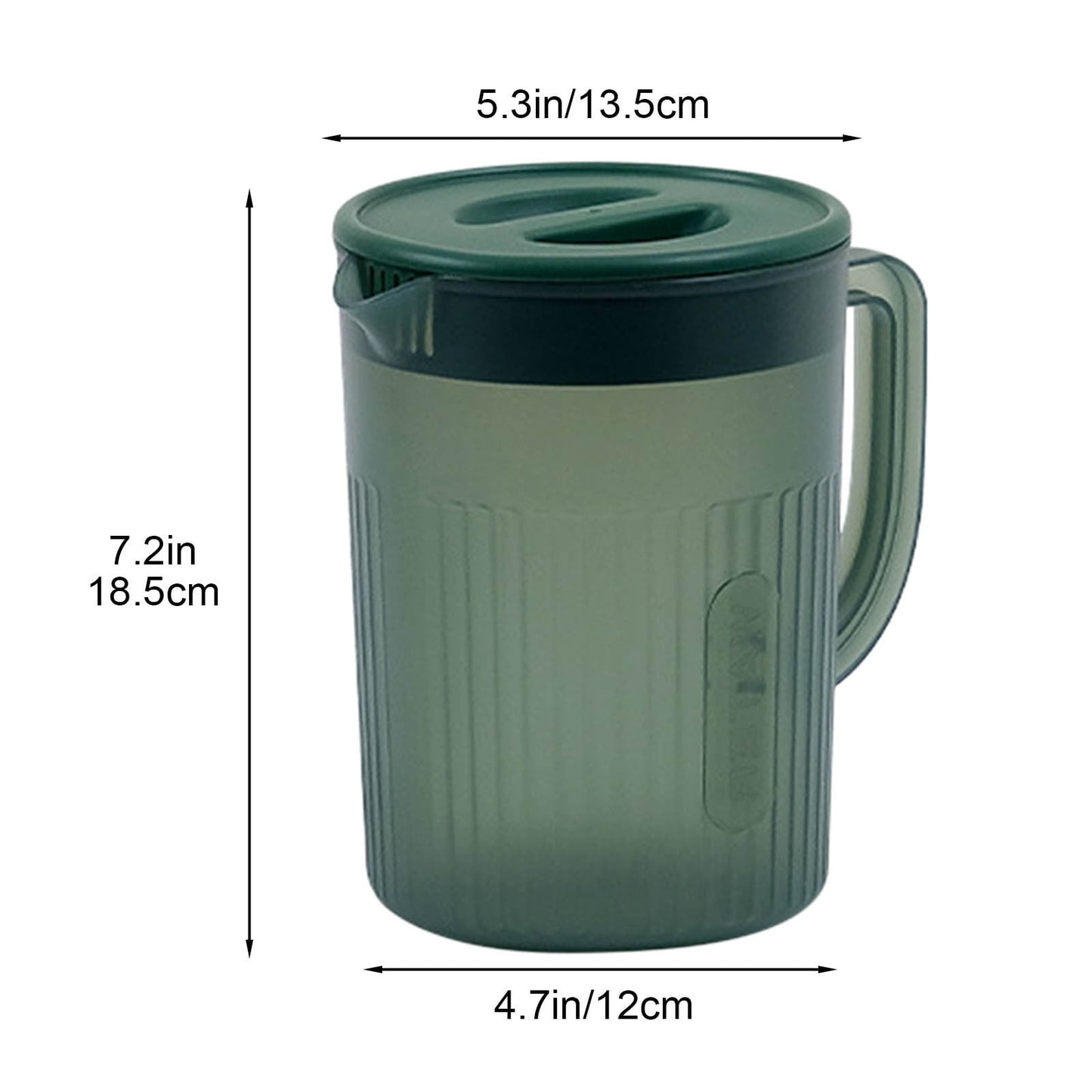 Tyidzon Juice Pitcher with Lids for Fridge, Water Jug for Teas, Juices & Iced Beverages - Fridge & Dishwasher Safe C