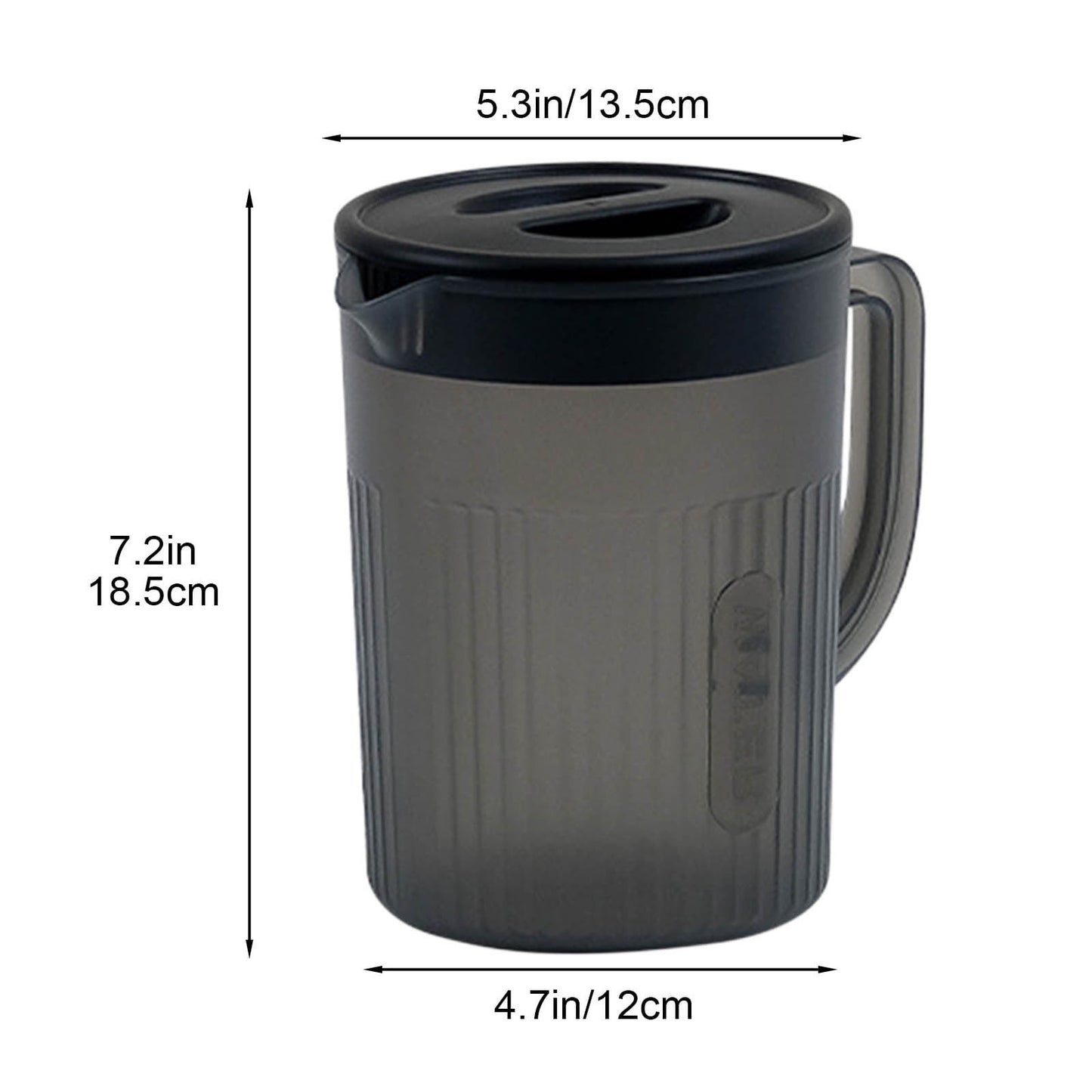 Tyidzon Juice Pitcher with Lids for Fridge, Water Jug for Teas, Juices & Iced Beverages - Fridge & Dishwasher Safe D