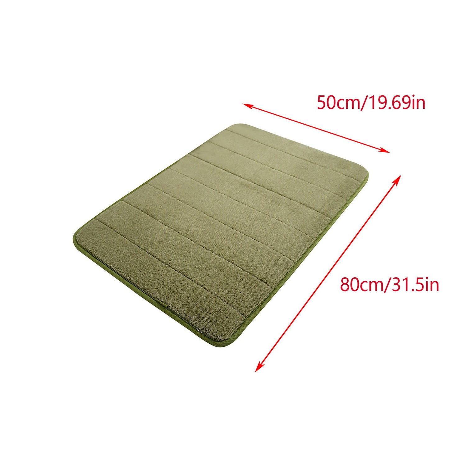 Tyidzon Soft Absorbent Bath Mat Non Slip Bathroom Rugs Quick Dry Washable Bathroom Rug for Home Bathroom Entrance Shower Floor 20 x 32 Inch Green