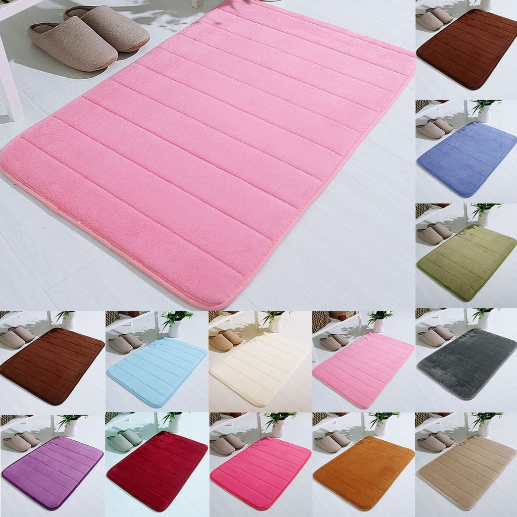 Tyidzon Soft Absorbent Bath Mat Non Slip Bathroom Rugs Quick Dry Washable Bathroom Rug for Home Bathroom Entrance Shower Floor 20 x 32 Inch Purple