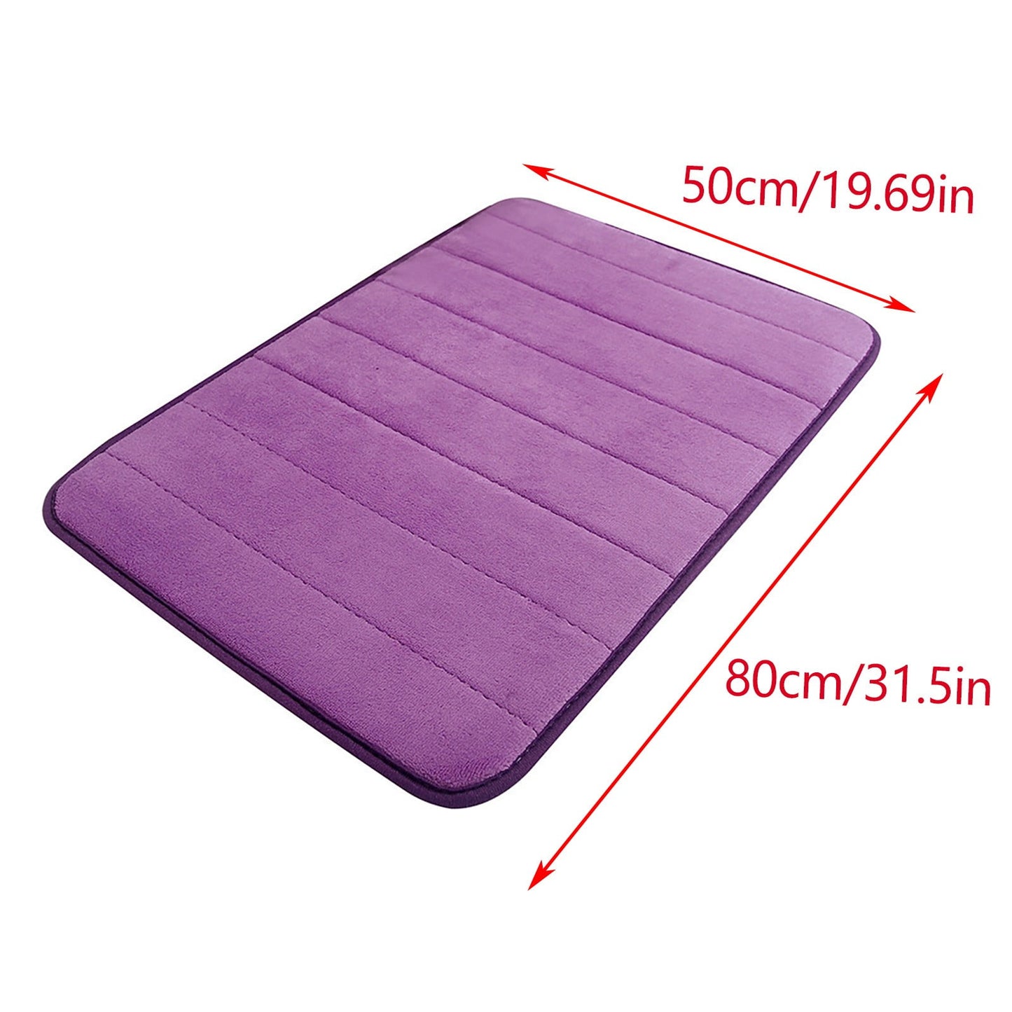 Tyidzon Soft Absorbent Bath Mat Non Slip Bathroom Rugs Quick Dry Washable Bathroom Rug for Home Bathroom Entrance Shower Floor 20 x 32 Inch Purple