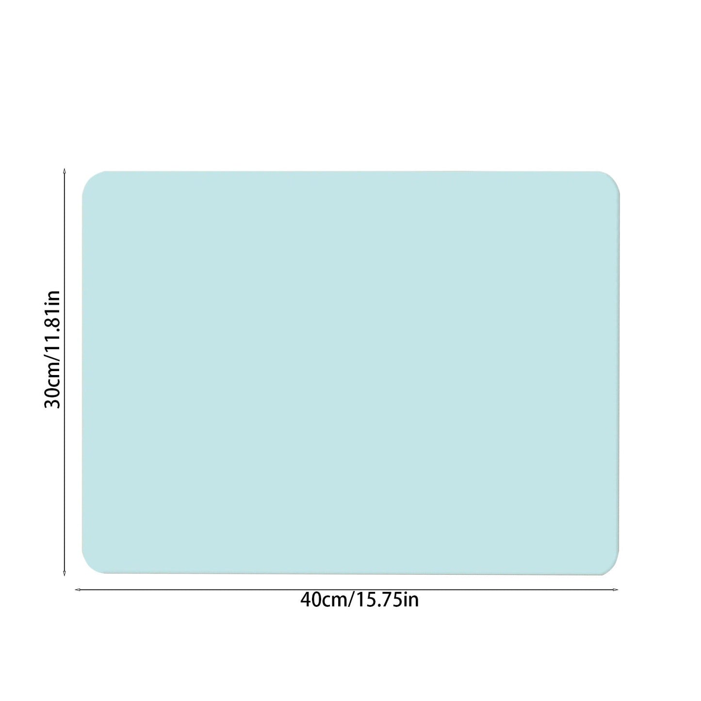 Clearance Under $1 Boovnll Dish Drying Mat, 12x16" High Absorbent & Soft Dish Drainer, Diatomite Drying Matt Kitchen Counter for Kitchen Countertops, Sinks, Draining Racks, Drying Mat Blue