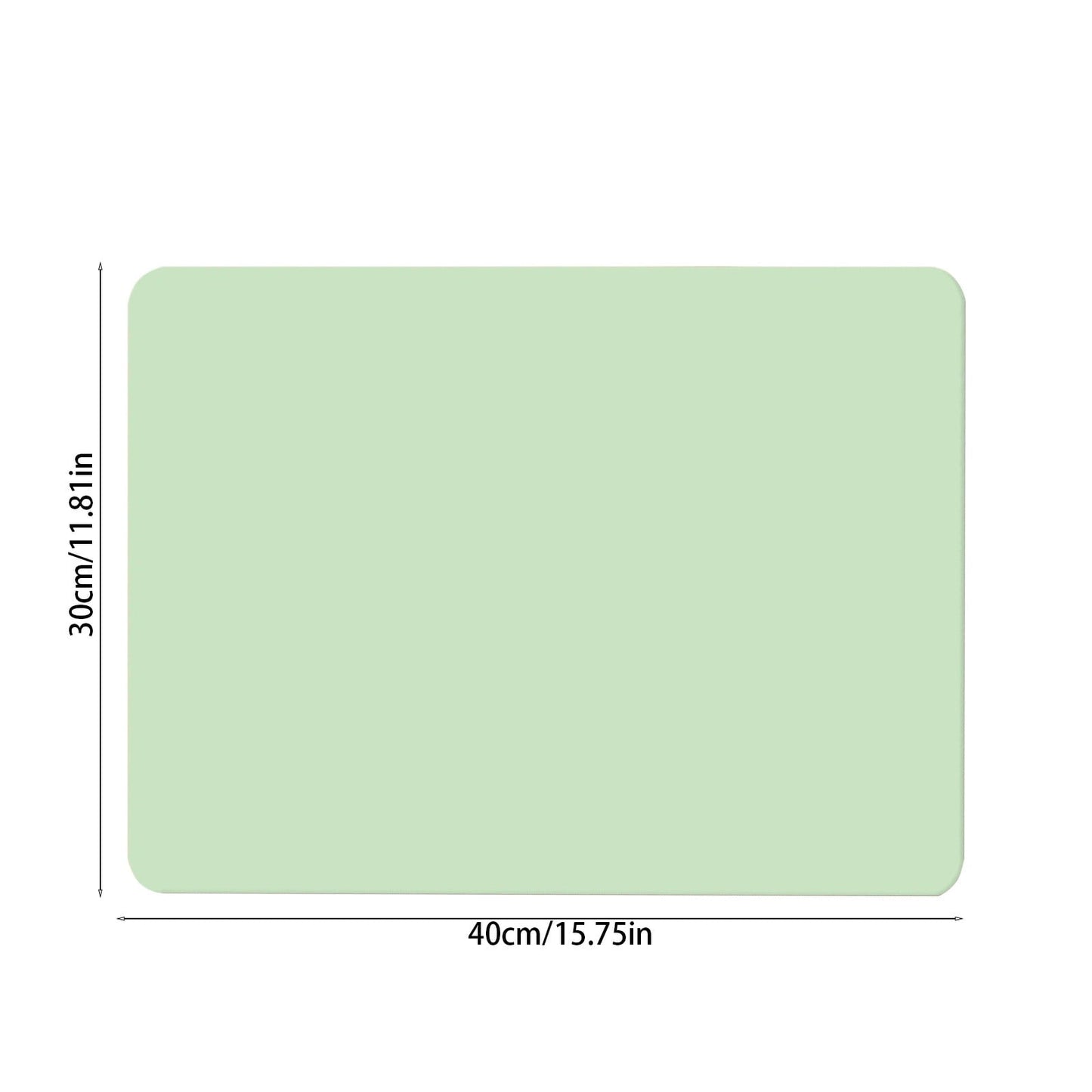 Clearance Under $1 Boovnll Dish Drying Mat, 12x16" High Absorbent & Soft Dish Drainer, Diatomite Drying Matt Kitchen Counter for Kitchen Countertops, Sinks, Draining Racks, Drying Mat Green