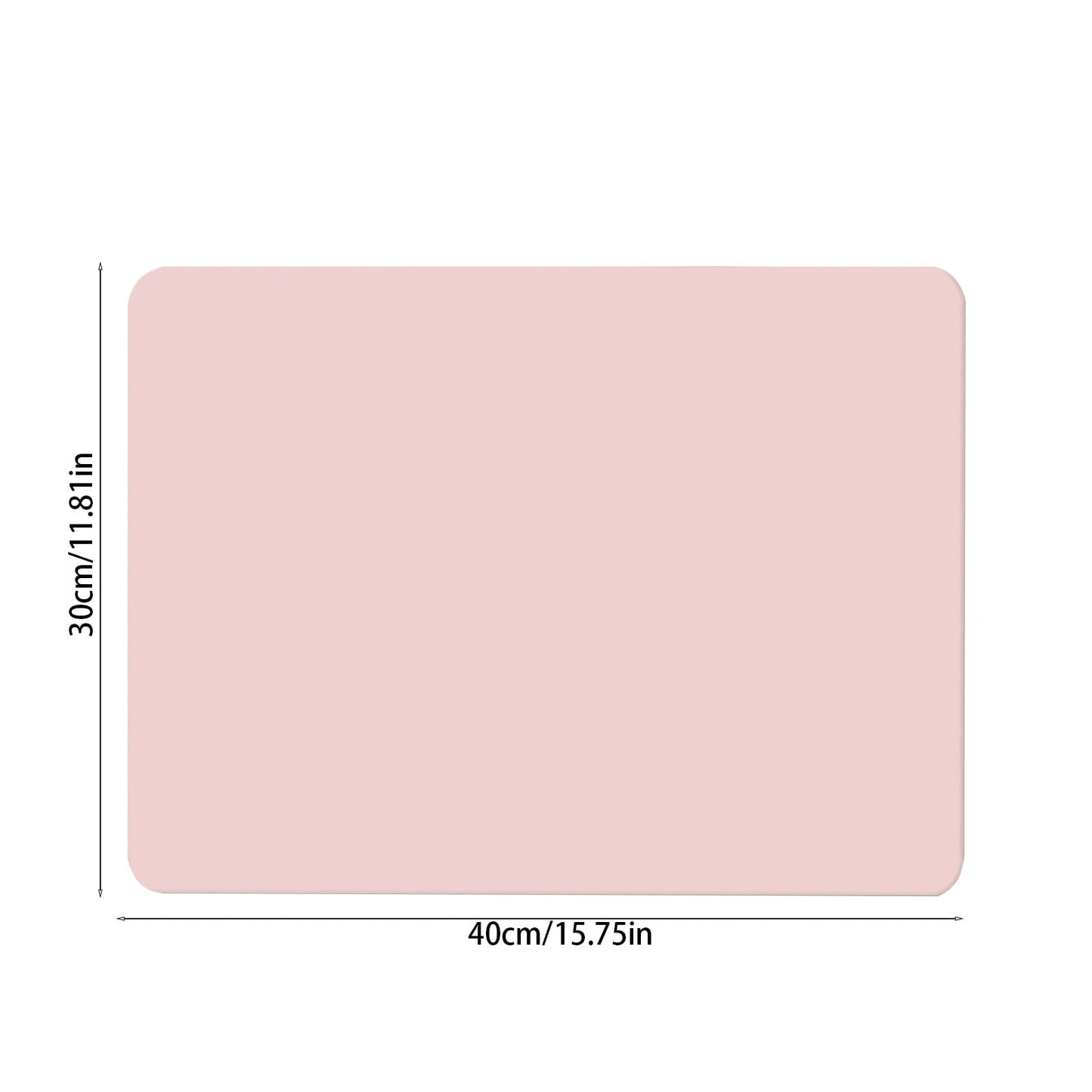 Clearance Under $1 Boovnll Dish Drying Mat, 12x16" High Absorbent & Soft Dish Drainer, Diatomite Drying Matt Kitchen Counter for Kitchen Countertops, Sinks, Draining Racks, Drying Mat Hot Pink