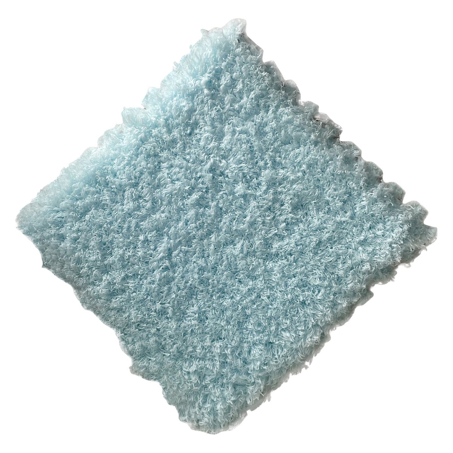 Tyidzon Puzzle Carpet Squares Soft Furry Play Mat Tiles for Home Playroom Decoration Cozy Climbing Area Rug for Kids Family Activity Spaces, Gray Sky Blue