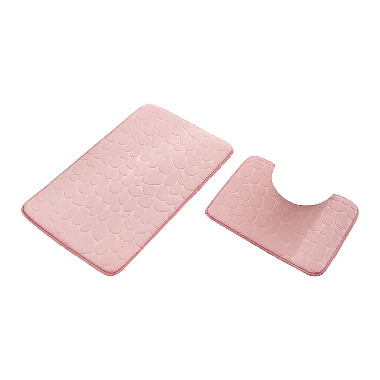 Clearance Under $5 Boovnll Bathroom Rugs Set 2 Piece, Super Absorbent & Soft Non-Slip Velvet Toilet Rug & Bath Mat, Quickly Dry Thicken Bath Mats for Bathroom, Kitchen, Door Mat, Bathroom Mat B
