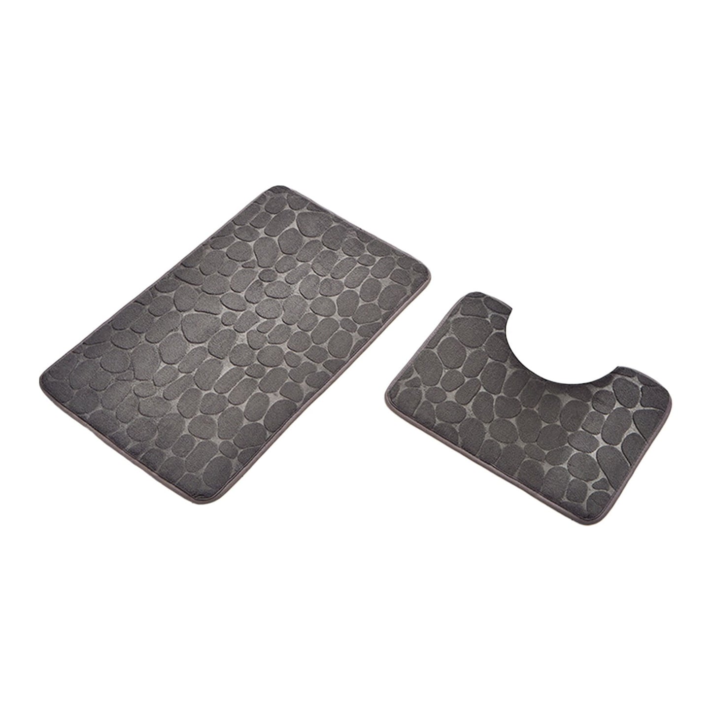 Clearance Under $5 Boovnll Bathroom Rugs Set 2 Piece, Super Absorbent & Soft Non-Slip Velvet Toilet Rug & Bath Mat, Quickly Dry Thicken Bath Mats for Bathroom, Kitchen, Door Mat, Bathroom Mat F