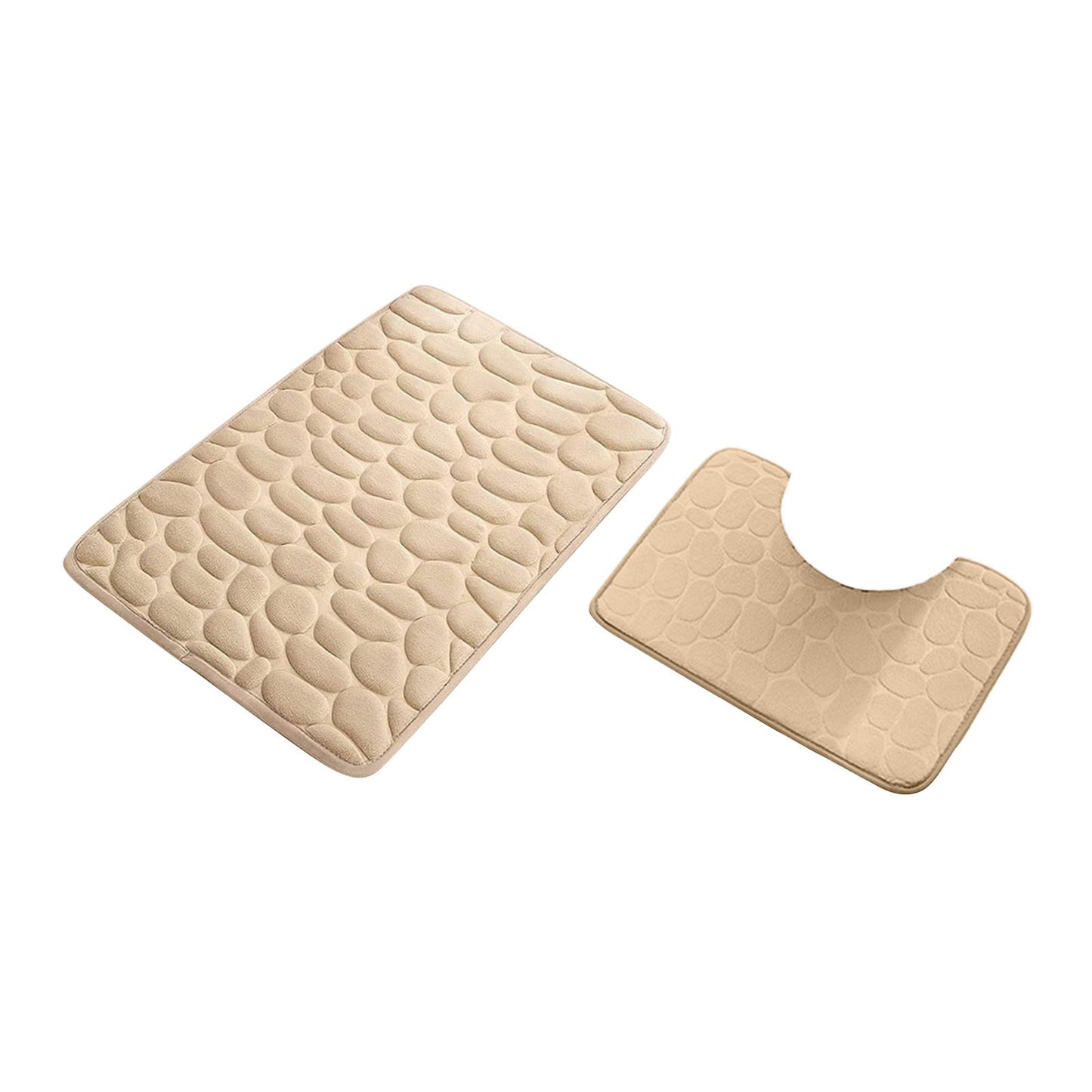 Clearance Under $5 Boovnll Bathroom Rugs Set 2 Piece, Super Absorbent & Soft Non-Slip Velvet Toilet Rug & Bath Mat, Quickly Dry Thicken Bath Mats for Bathroom, Kitchen, Door Mat, Bathroom Mat G
