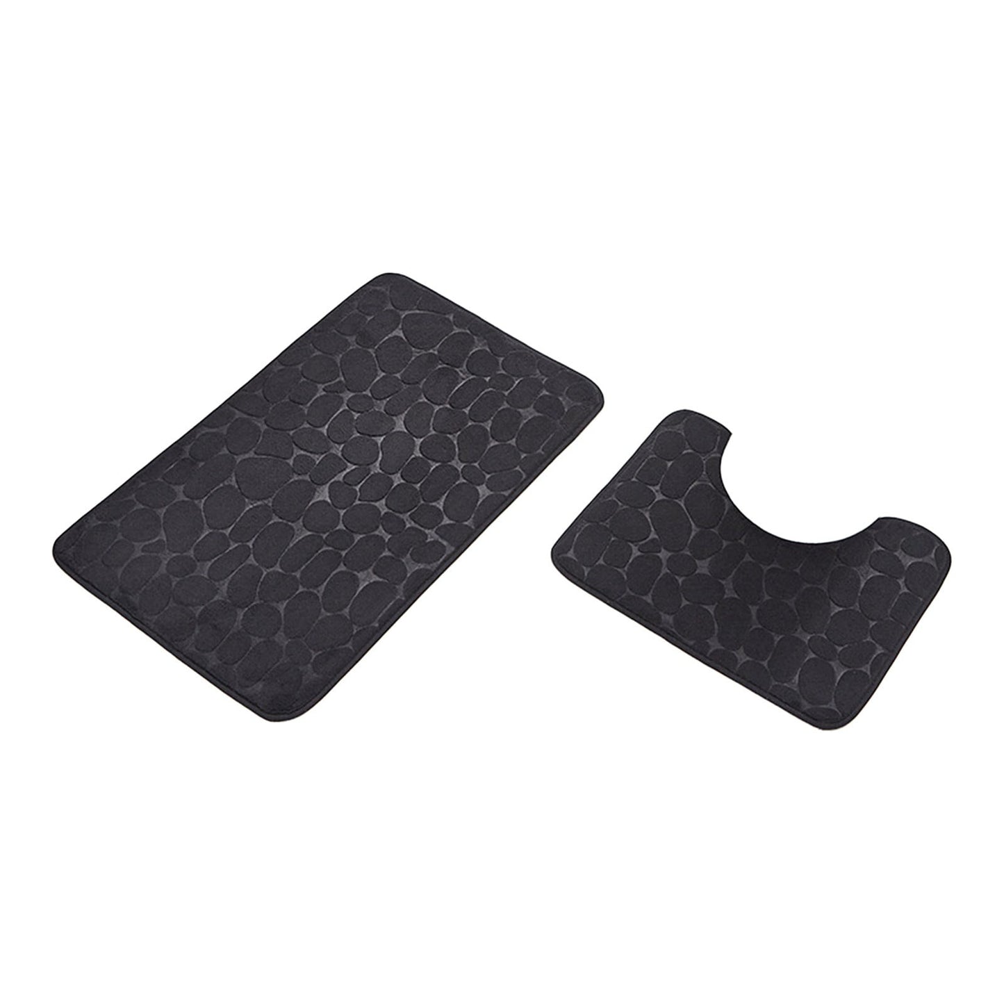 Clearance Under $5 Boovnll Bathroom Rugs Set 2 Piece, Super Absorbent & Soft Non-Slip Velvet Toilet Rug & Bath Mat, Quickly Dry Thicken Bath Mats for Bathroom, Kitchen, Door Mat, Bathroom Mat H