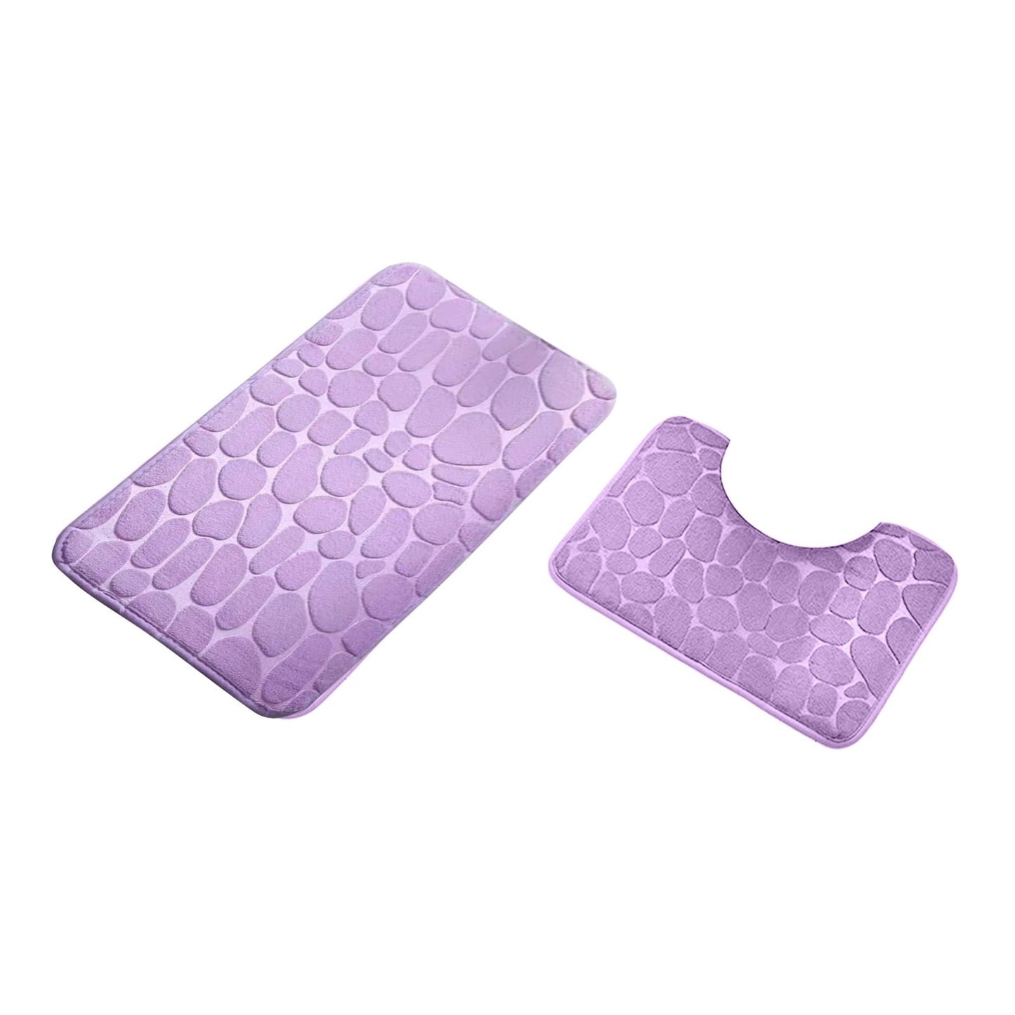 Clearance Under $5 Boovnll Bathroom Rugs Set 2 Piece, Super Absorbent & Soft Non-Slip Velvet Toilet Rug & Bath Mat, Quickly Dry Thicken Bath Mats for Bathroom, Kitchen, Door Mat, Bathroom Mat I