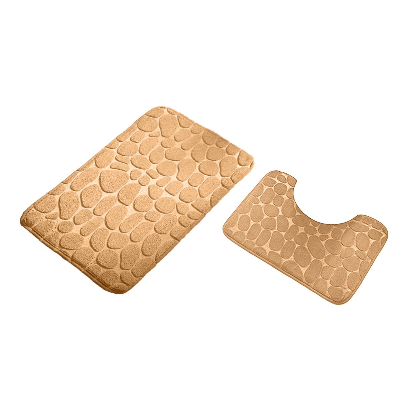 Clearance Under $5 Boovnll Bathroom Rugs Set 2 Piece, Super Absorbent & Soft Non-Slip Velvet Toilet Rug & Bath Mat, Quickly Dry Thicken Bath Mats for Bathroom, Kitchen, Door Mat, Bathroom Mat J