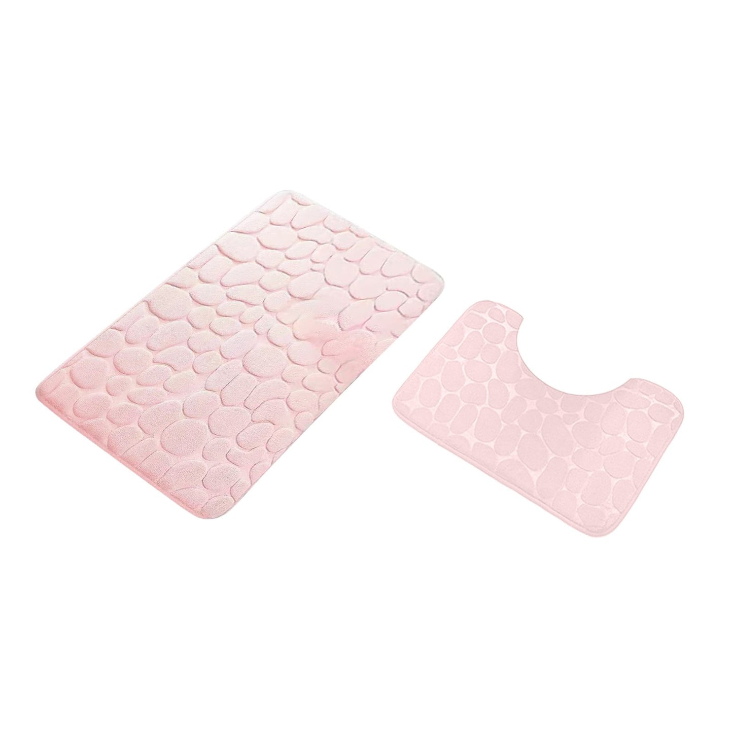 Clearance Under $5 Boovnll Bathroom Rugs Set 2 Piece, Super Absorbent & Soft Non-Slip Velvet Toilet Rug & Bath Mat, Quickly Dry Thicken Bath Mats for Bathroom, Kitchen, Door Mat, Bathroom Mat L