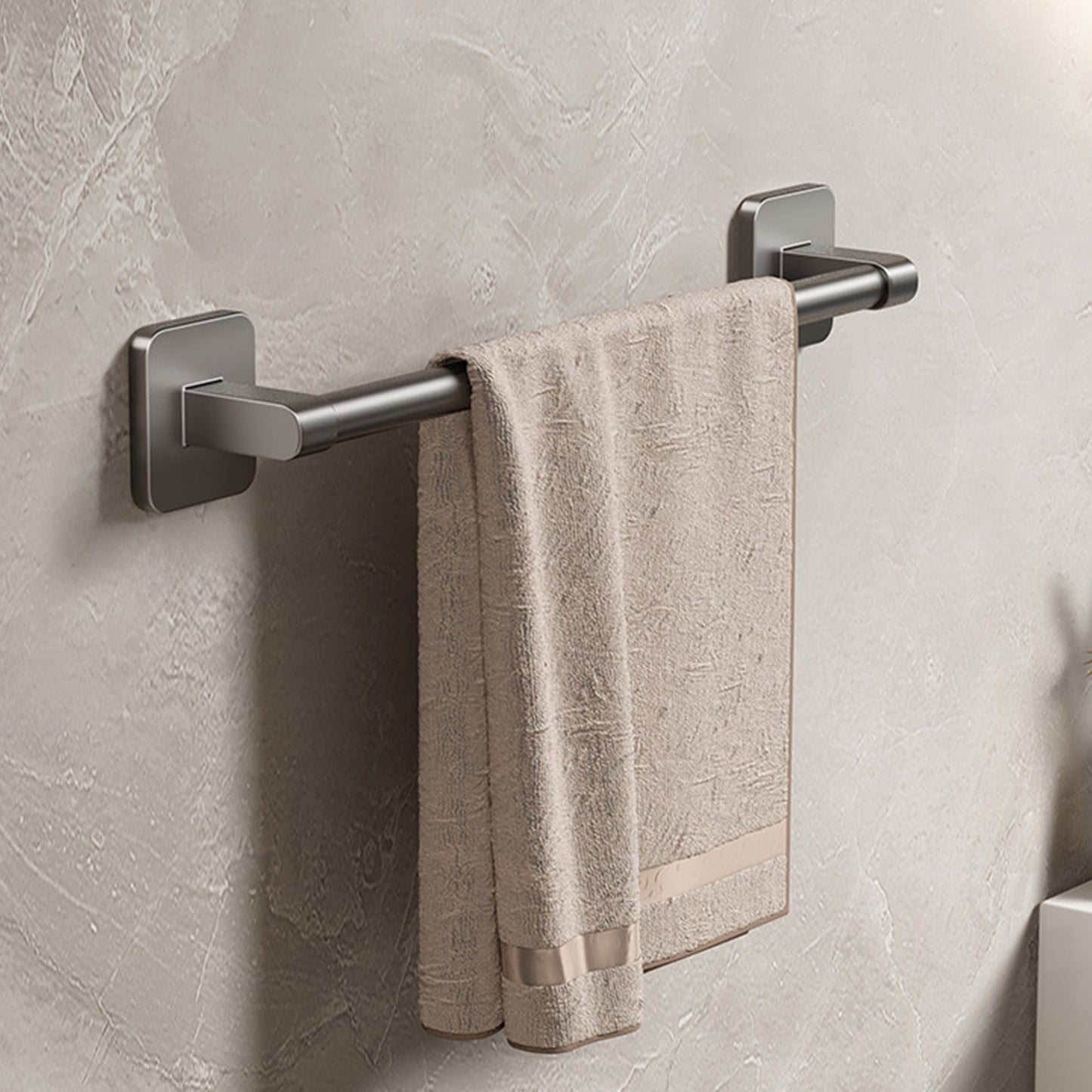 Tyidzon Hand Towel Bar 12" Stainless Steel Heavy Duty Towel Racks for Bathroom Wall Mounted, Home Decor Space-Saving Towel Rod Gray