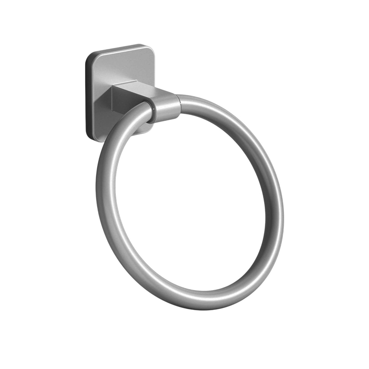 Tyidzon Towel Ring No Drill Bathroom Bathroom Towel Rack Round Towel Racks for Bathroom, Small Size Hand Towel Hanging Rod Rag Towel Rack Black