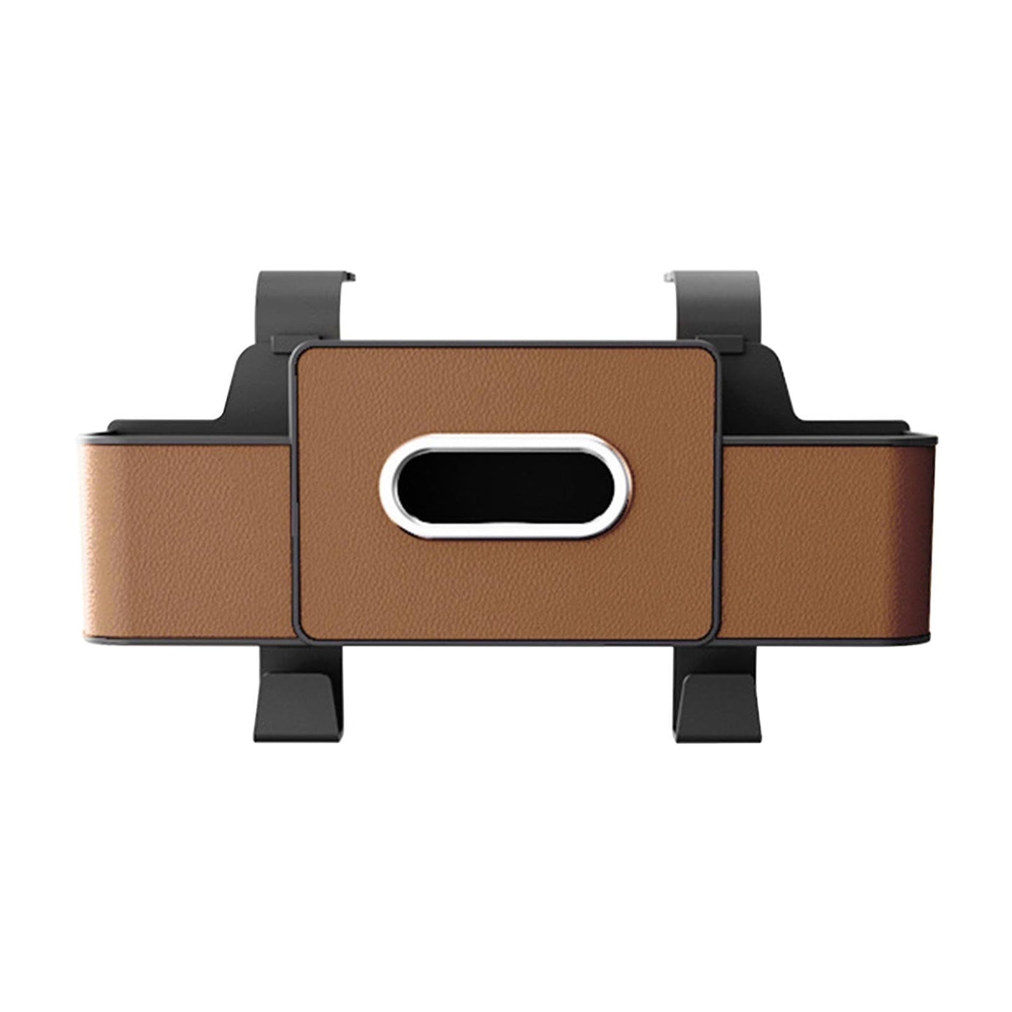 Tyidzon Backseat Cup Holder for Car Extra Multifunctional Drink Cup Holder Organizers with Tissue Storage Box for Car Travel Accessories Brown
