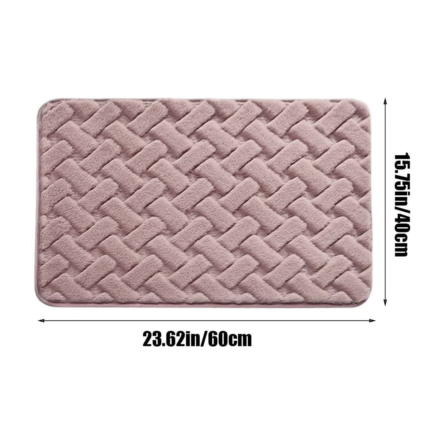 PALIFEUR Bathroom Rugs, Extra Soft Absorbent Bath Rugs, 15.7"x23.6" Quicker Dry Washable Bath Mat for Bathroom, Tub and Shower, Non-Slip Bathroom Rug Pink