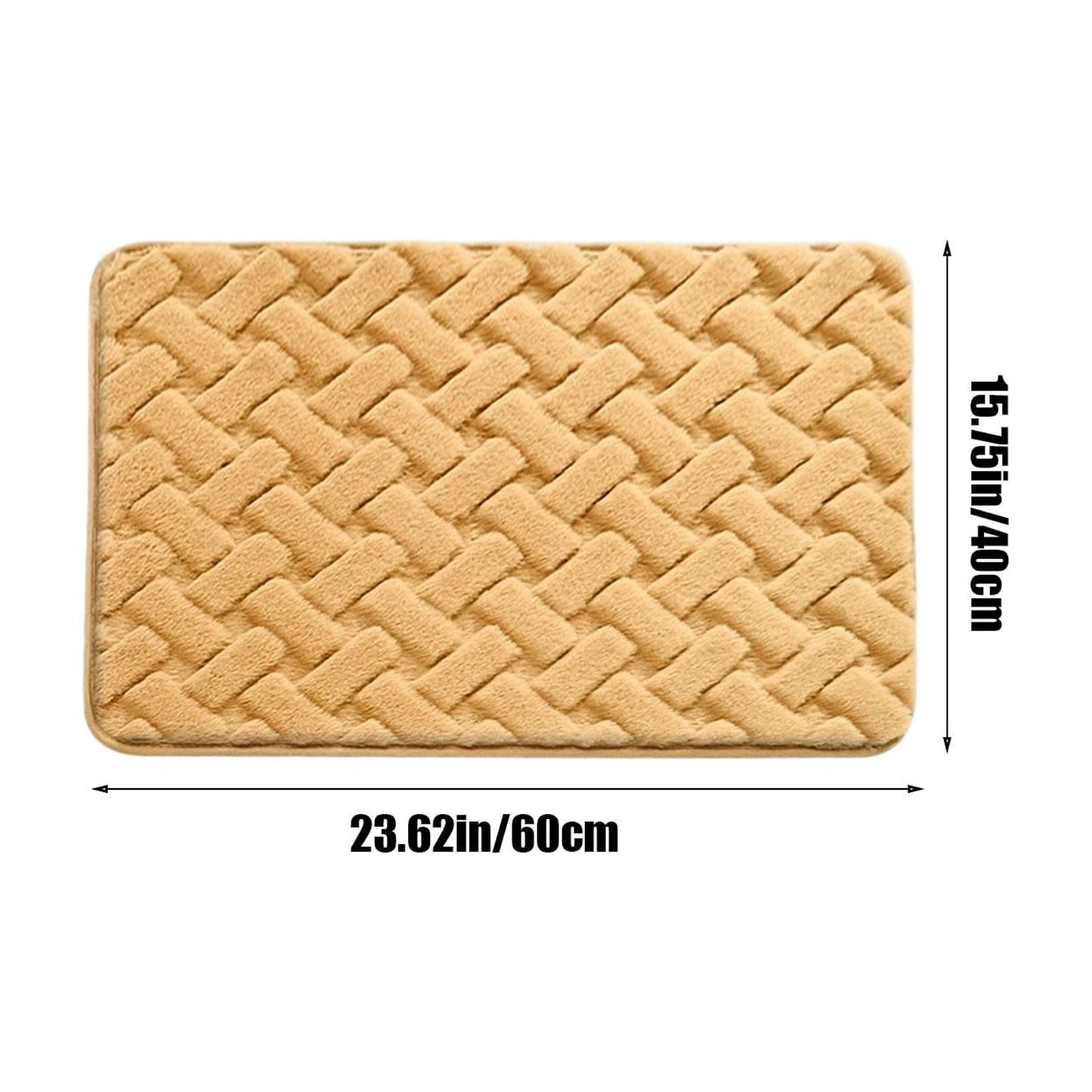PALIFEUR Bathroom Rugs, Extra Soft Absorbent Bath Rugs, 15.7"x23.6" Quicker Dry Washable Bath Mat for Bathroom, Tub and Shower, Non-Slip Bathroom Rug Yellow