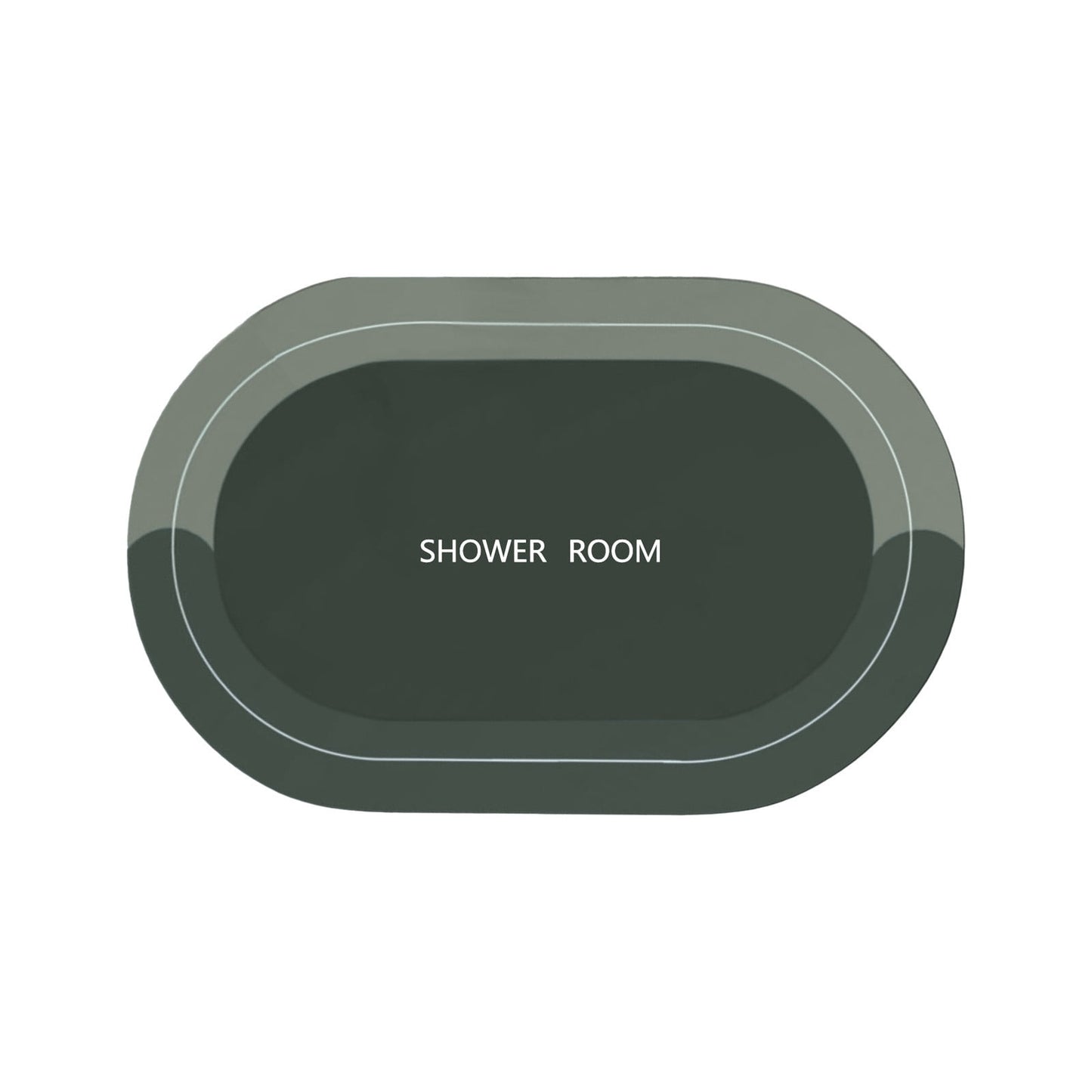 PALIFEUR Oval Bathroom Rugs, Extra Soft Absorbent Bath Mat, 15.7"x23.6" Quicker Dry Washable Bath Mats for Bathroom, Tub and Shower, Non-Slip Bathroom Rug Black