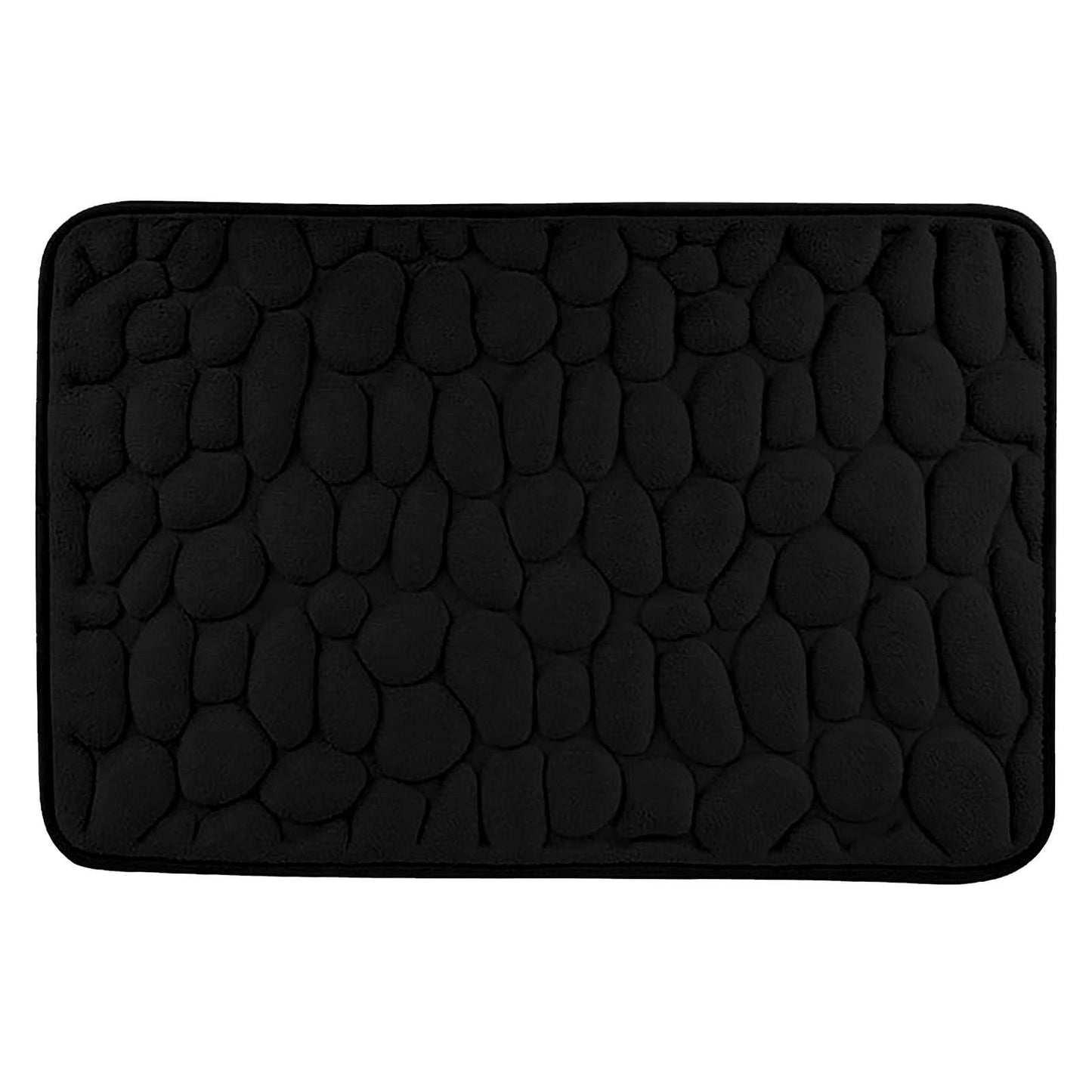 Dmlowu Bathroom Rugs - Ultra Absorbent Non-Slip Floor Bath Mat, Super Soft Shower Mat for Bath Tub, Machine Washable 16x24" (Brown) #C-Black