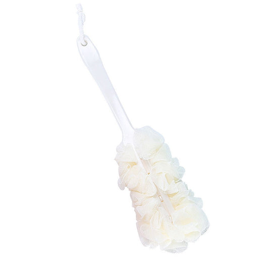 PALIFEUR Back Scrubber for Shower, Soft Loofah with Handle, Fluffyies Loofah on a Stick, Exfoliating Shower Sponge with Handle, Bath Brush, Shower Sponge Loofah Back Scrubber Clear