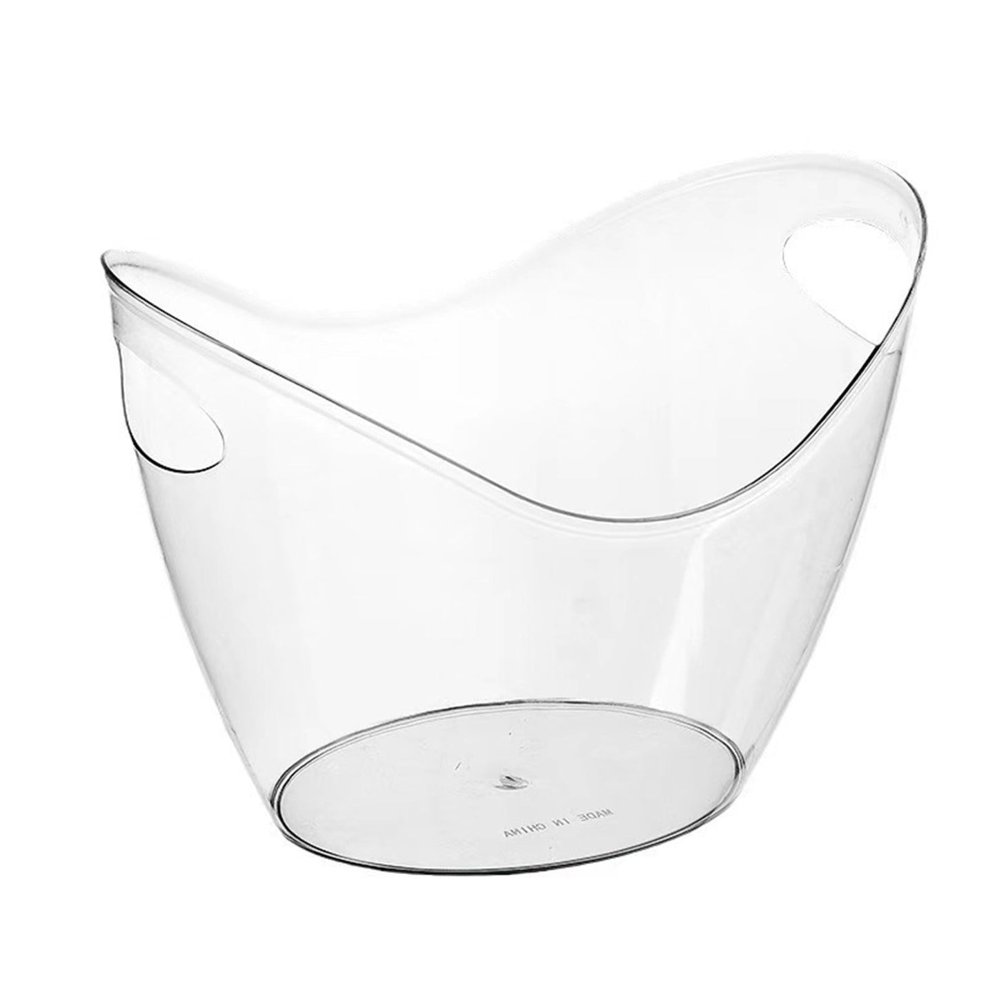 PALIFEUR Plastic Ice Bucket for Parties, Bar, Home, Kitchen, Outdoor Etc, Champagne Bucket for Beer Wine , Fruit Clear