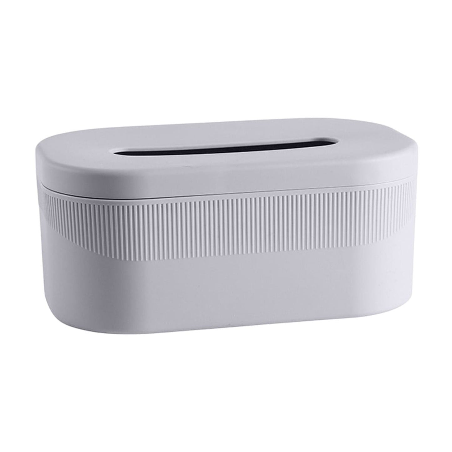 PALIFEUR Tissue Box Cover Rectangle, Extremely Austere Napkin Facial Tissue Holder, Convenience Kleenex Box Covers for Bathroom Toilet Bedroom Living Room Table Desk Office #1_Gray